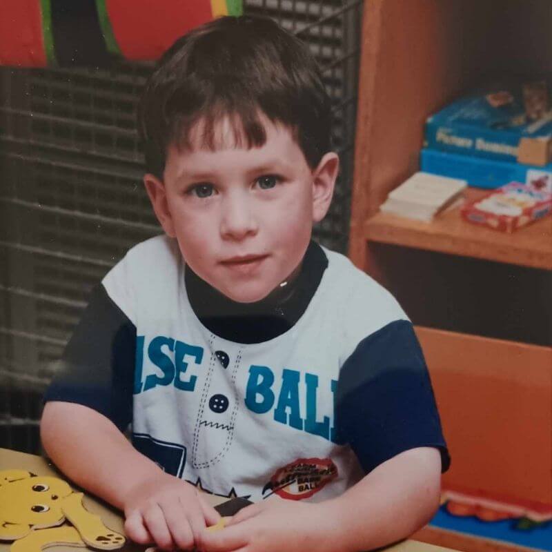 Dave as a kid.
