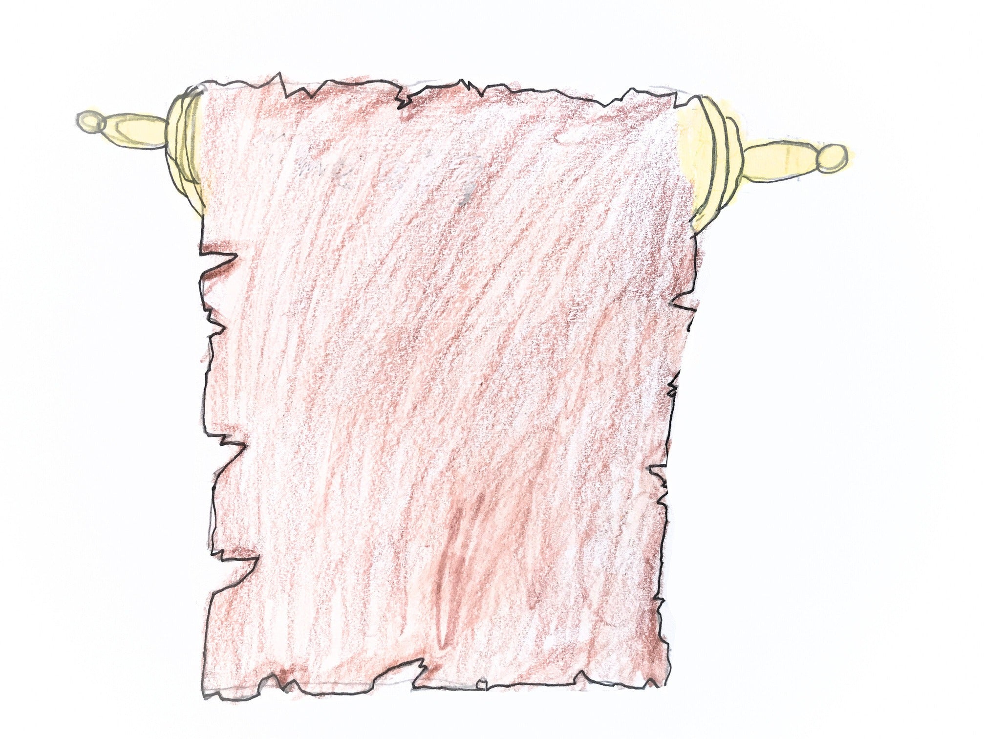 The prophecy scroll, drawn by Sam