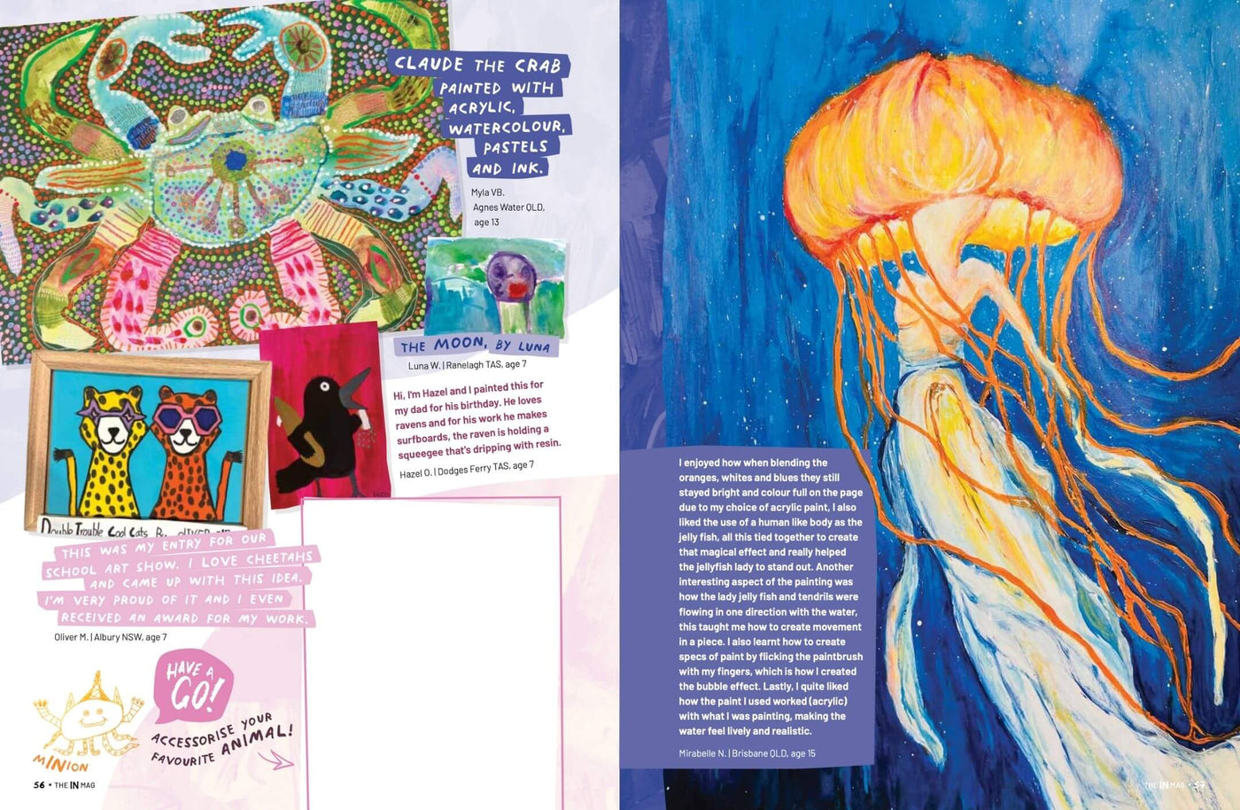 Inside pages of theINmag Mag10 - inside page sample