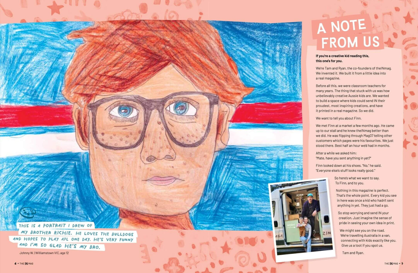 Inside pages of theINmag Mag10 - inside page sample
