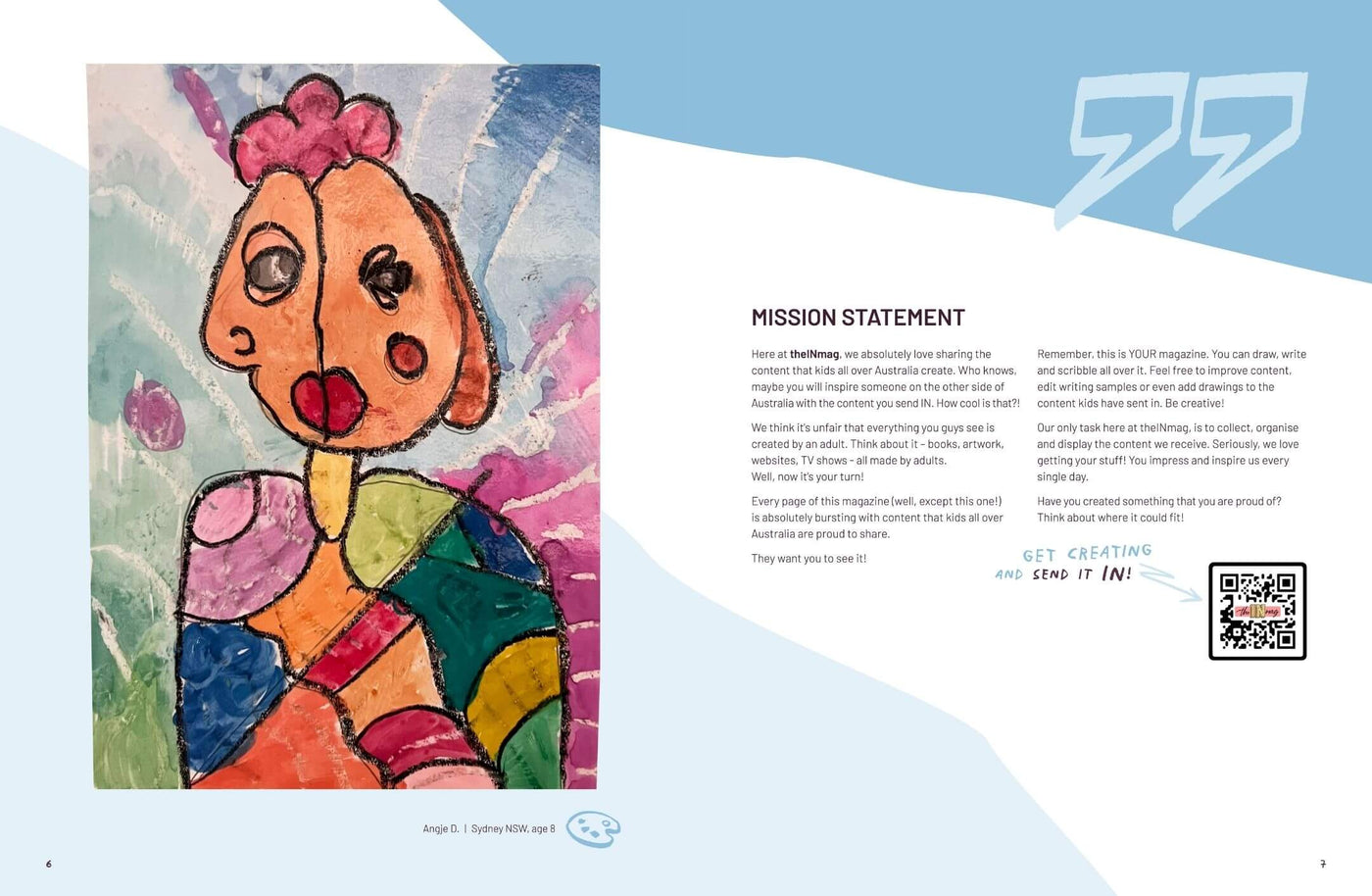 Inside pages of theINmag Mag03 - inside page sample