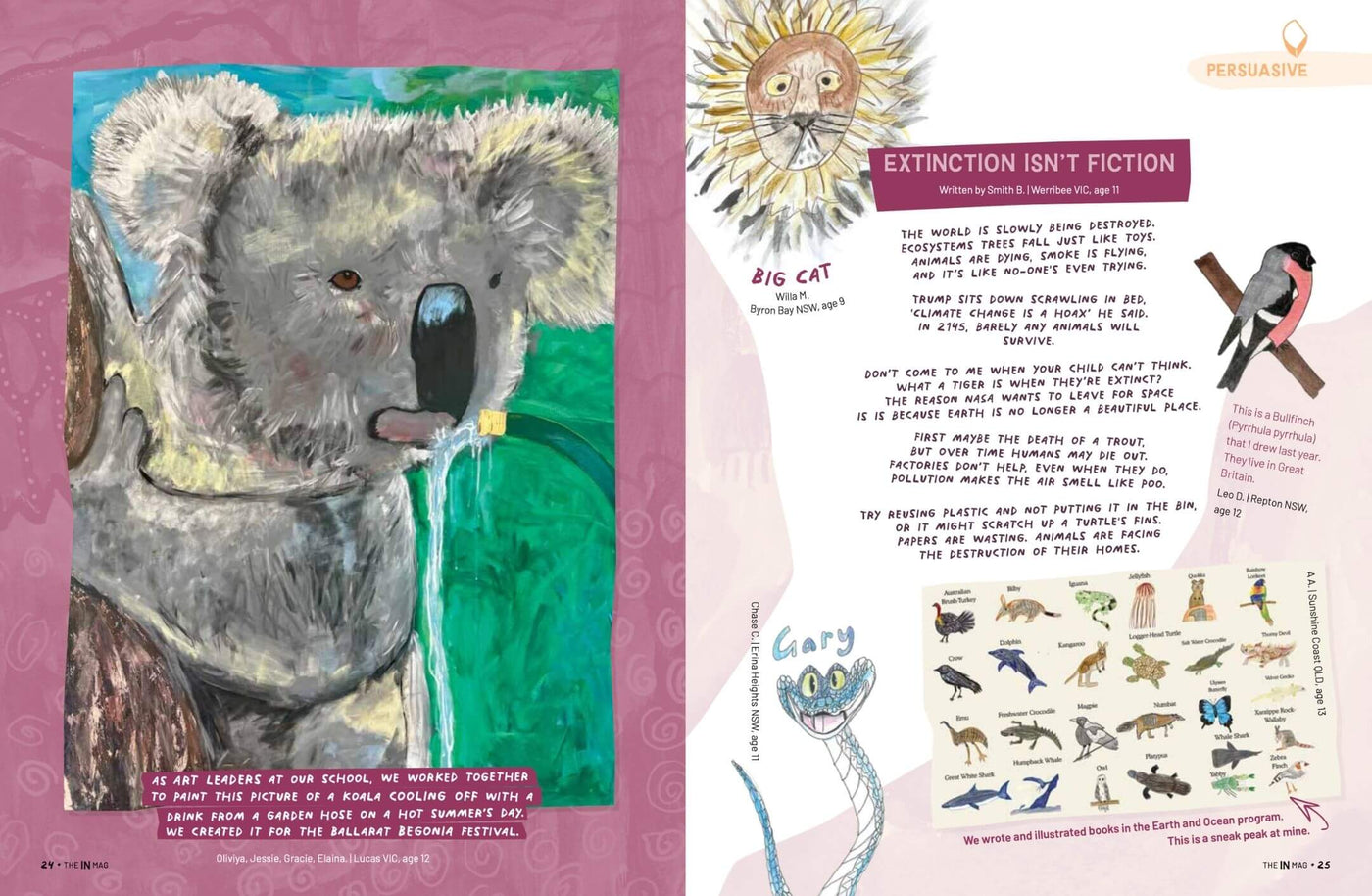 Inside pages of theINmag Mag10 - inside page sample