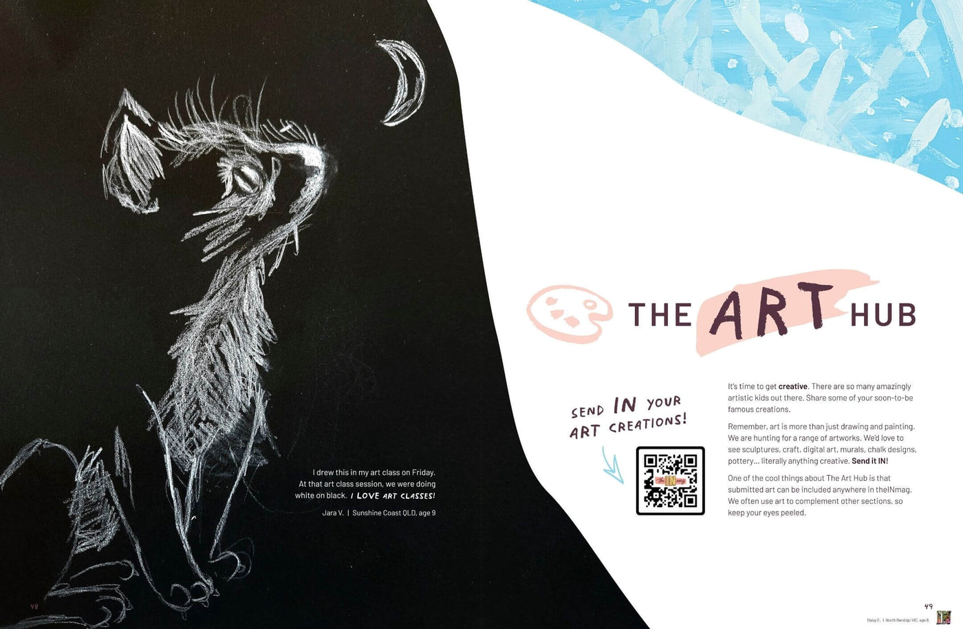 Inside pages of theINmag Mag04 - inside page sample