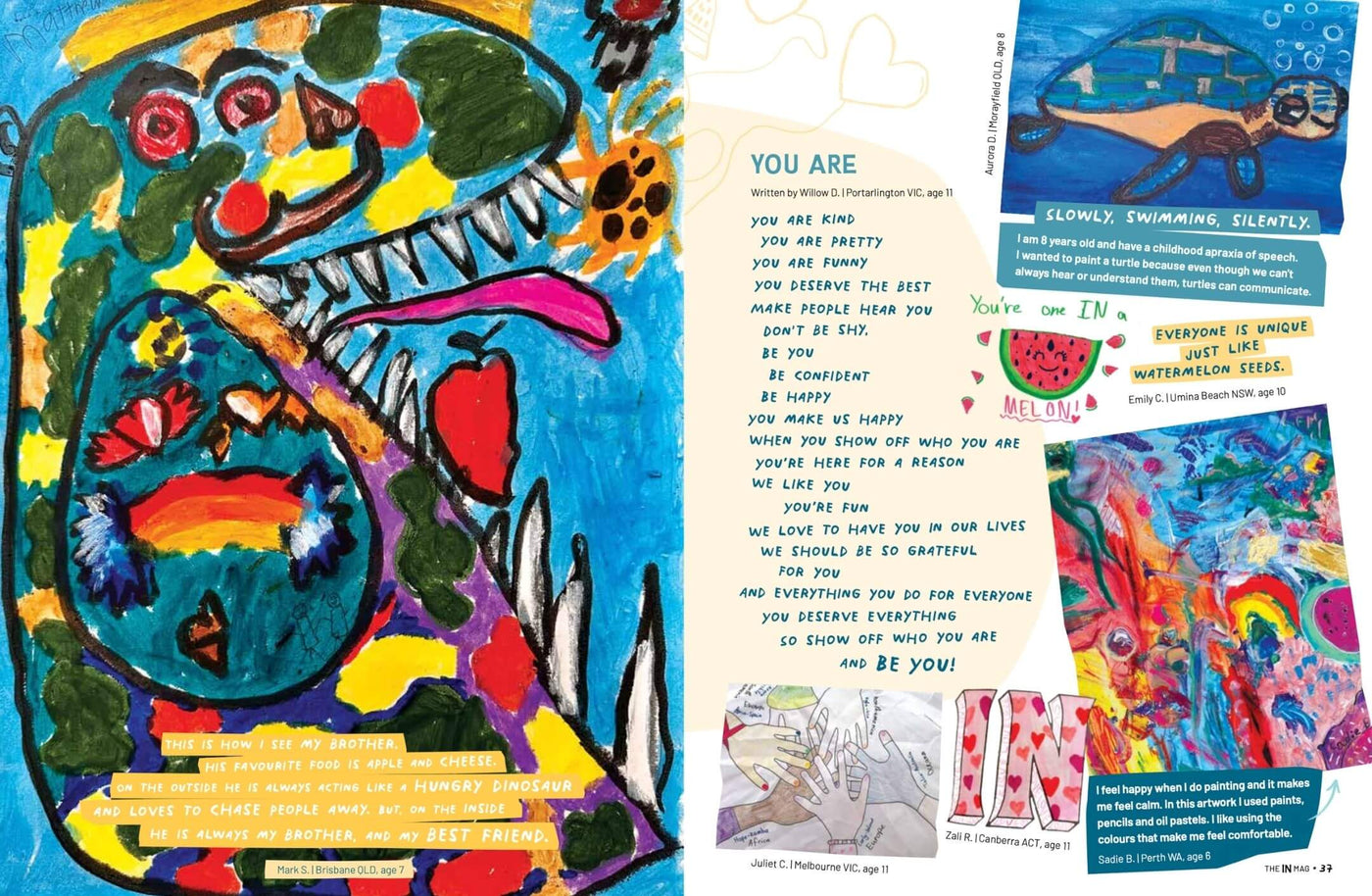 Inside pages of theINmag Mag10 - inside page sample