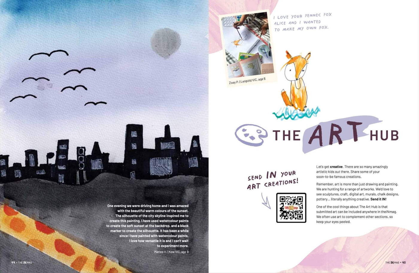 Inside pages of theINmag Mag10 - inside page sample