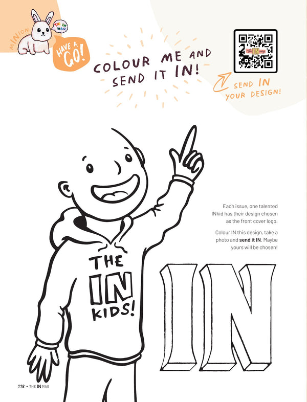 Colour me in - A big outline drawing, ready for your boldest colours.