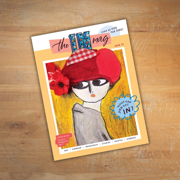 theINmag Mag11 on a timber benchtop, the latest issue of theINmag