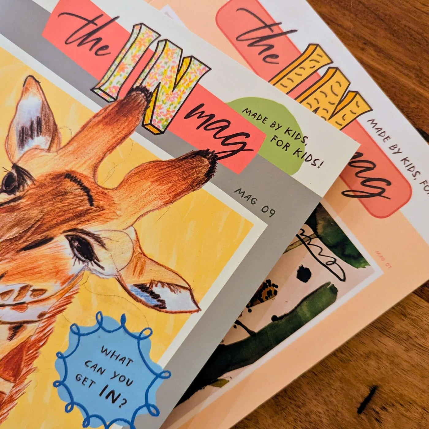 theINmag Snack Pack bundle - Issues 1 and 9 of the Australian magazine for kids who love to make, write and create.