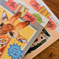 theINmag Snack Pack bundle - Issues 1 and 9 of the Australian magazine for kids who love to make, write and create.