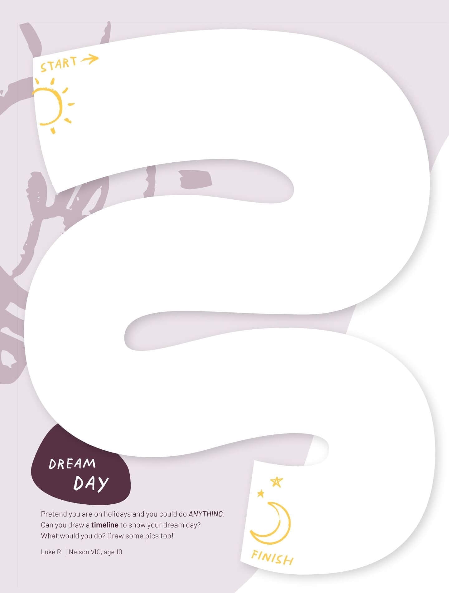 Draw Your Dream Day - Map out your perfect day, start to finish.