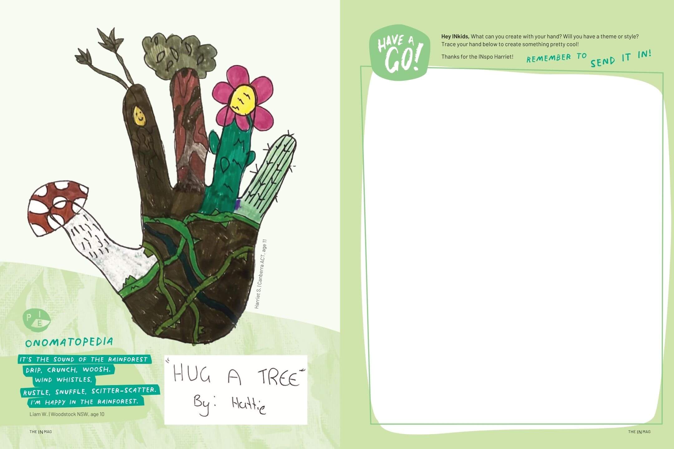 Hand-Tracing Art - Trace your hand, then make it into art.