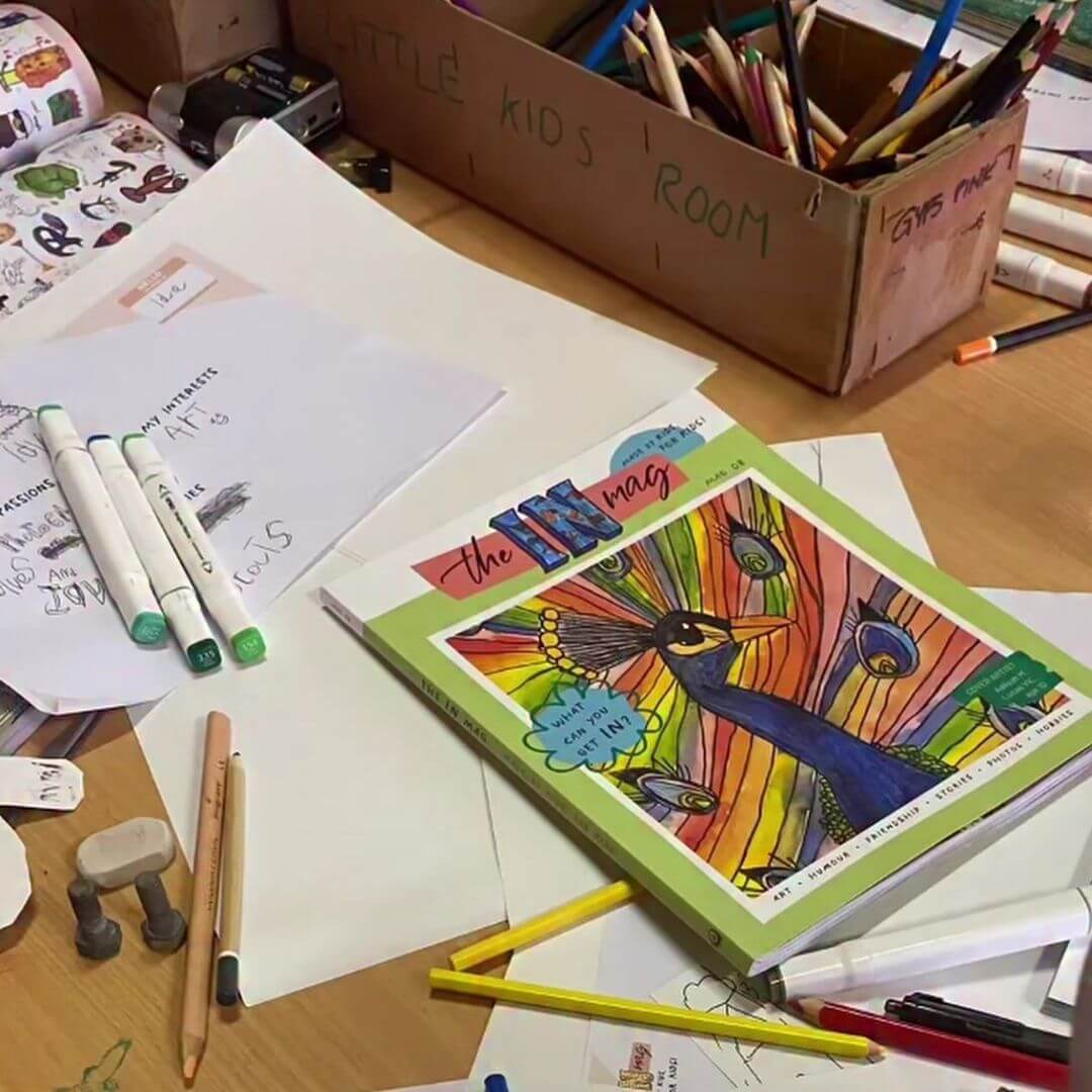 A mosaic of Aussie kids holding their published creations.